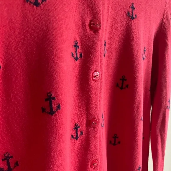 Tommy Hilfiger 100% Pima Cotton Anchor Cardigan - Picture 3 of 4
